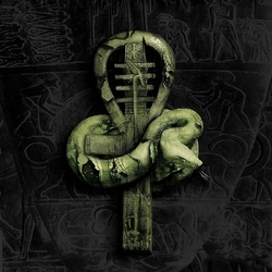 Nile In Their Darkened Shrines VINYL BLACK & NEON GREEN GALAXY MERGE 2 LP