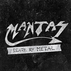 Mantas Death By Metal WHITE WITH BLACK SPLATTER VINYL LP