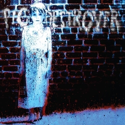 Pig Destroyer Book Burner BLACK ICE ELECTRIC BLUE & BLACK ICE STRIPED W WHITE CYAN BLUE & RED SPLATTER VINYL LP