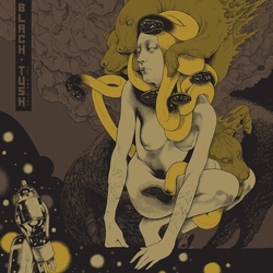 Black Tusk Set The Dial BLACK ICE WITH MUSTARD BONE WHITE & BROWN SPLATTER VINYL LP