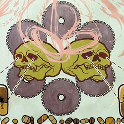 Agoraphobic Nosebleed Frozen Corpse Stuffed With Dope SILVER INSIDE COKE BOTTLE GREEN WITH SPLATTER VINYL LP