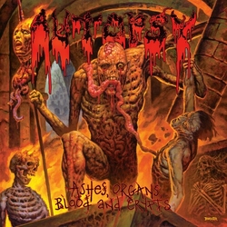 Autopsy Ashes Organs Blood & Crypts ORANGE VINYL LP