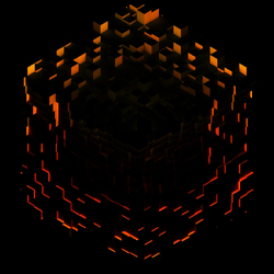 C418 Minecraft Volume Beta VINYL 2 LP RED ORANGE & YELLOW SPLATTER