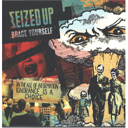 Seized Up Brace Yourself (Piss Yellow Cloudy Vinyl W/ Red White & Black Splatter Vinyl/Limited) Vinyl LP