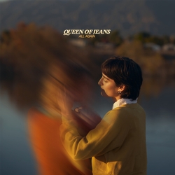 Queen Of Jeans All Again AMBER GOLD SWIRL VINYL LP