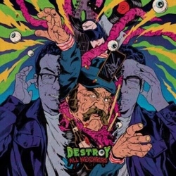 Ryan & Brett Morris Kattner Destroy All Neightbors Ost 140G MULTICOLOR SPLATTER VINYL LP