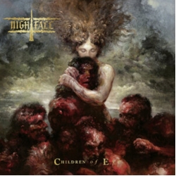 Nightfall Children Of Eve RED WHITE BLACK MARBLED VINYL LP