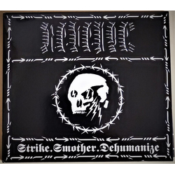 Revenge Strike.Smother.Dehumanize LTD TRANSPARENT RED VINYL ALTERNATIVE COVER ART LP