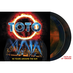 Toto 40 Tours Around The Sun (3 LP)(Blue/Orange Starburst Swirl Vinyl) Vinyl LP