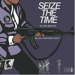 Elaine & Black Panther Party Brown Seize The Time DEEP PURPLE VINYL LP