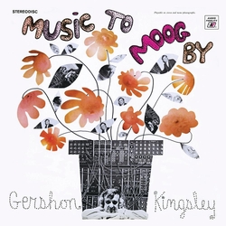 Gershon Kingsley Music To Moog By DELUXE STRAWBERRY W BLACK SWIRL VINYL LP