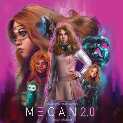 Chris Bacon Megan 2.0 Ost VINYL DELUXE 2 LP TRANSLUCENT PINK & WHITE W PURPLE SPLATTER