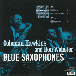 Coleman; Ben Webster Hawkins Blue Saxophones Vinyl LP