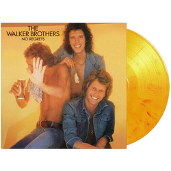 Walker Brothers No Regrets YELLOW RED & ORANGE MARBLED VINYL LP