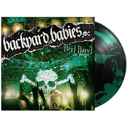 Backyard Babies Live Live In Paris BLACK & GREEN COLOUR-IN-COLOUR INK-SPOT PATTERN VINYL 180GM LP