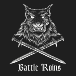 Battle Ruins Glorious Dead BLACK WHITE SWIRL VINYL LP