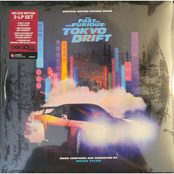 Brian Tyler Fast & The Furious: Tokyo Drift VINYL ORIGINAL SCORE 2 LP ORANGE & BLACK SIDE D STENCIL RSD