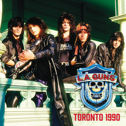 L.A. Guns Toronto 1990 RED & BLUE VINYL LP