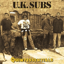 Uk Subs Quintessentials YELLOW BLACK SPLATTER VINYL LP