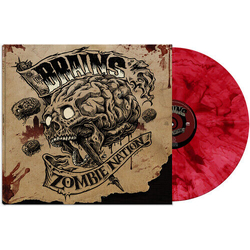 Brains Zombie Nation RED MARBLE VINYL LP