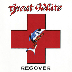 Great White Recover RED WHITE SPLIT VINYL LP