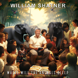 William Shatner Where Will The Animals Sleep? Songs For Kids GREEN VINYL LP