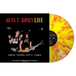 Guns N Roses Live In New York City 1988 YELLOW RED SPLATTER VINYL LP