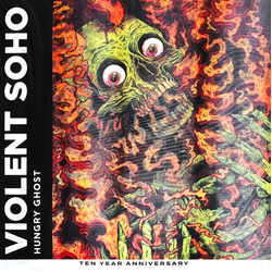 Violent Soho Hungry Ghost VINYL 10 YEAR ANNIVERSARY YELLOW WITH ORANGE & RED SPLATTER 2 LP