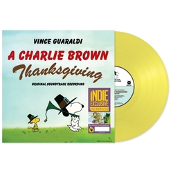 Vince Guaraldi A Charlie Brown Thanksgiving (Indie Exclusive Yellow Jelly Bean Vinyl) VINYL LP