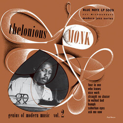 Thelonious Monk Genius Of Modern Music Vol. 2 Vinyl LP