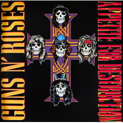 Guns N Roses Appetite For Destruction g/f foil slip vinyl 2 LP