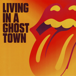 Rolling Stones Living In A Ghost Town VINYL 10" PURPLE