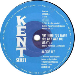 Jackie Lee Anything You Want AKA Any Way You Want Vinyl