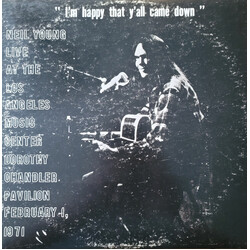 Neil Young Dorothy Chandler Pavilion 1971 Vinyl LP