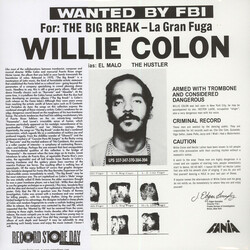 Willie Colón La Gran Fuga Vinyl LP