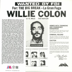Willie Colón Wanted By FBI / The Big Break - La Gran Fuga Vinyl LP