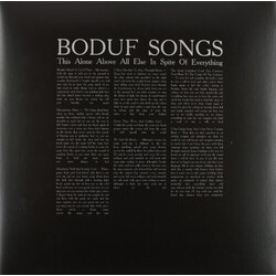 Boduf Songs This Alone Above All Else In Spite Of Everything