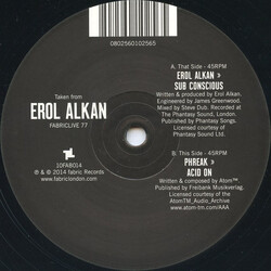 Erol Alkan / Phreak (5) Sub Conscious / Acid On Vinyl