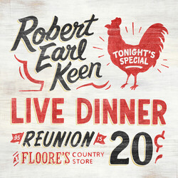 Robert Earl Keen Live Dinner Reunion Vinyl 2 LP