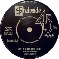 Chuck Wood / The Casualeers Seven Days Too Long / Dance, Dance, Dance Vinyl