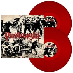 Onslaught Origins Of Aggression (Phd Exclusive Sanity Red-Black Marbled + Autograph Card) VINYL LP