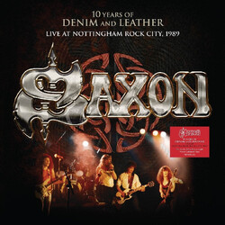 Saxon 10 Years Of Denim And Leather - Live 1990 Vinyl 2 LP