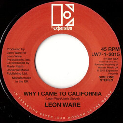 Leon Ware Why I Came To California / Rockin' You Eternally Vinyl
