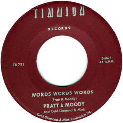 Pratt & Moody / Cold Diamond & Mink Words Words Words Vinyl
