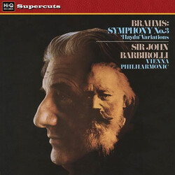 Johannes Brahms / Sir John Barbirolli / Wiener Philharmoniker Symphony No. 3 / 'Haydn' Variations Vinyl LP