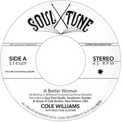 Williams,Cole / Soul Tune Allstars Better Woman B/W Organize VINYL LP