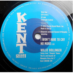 William Bollinger / Willie Walker I Won't Have To Cry No More / Run Around Vinyl