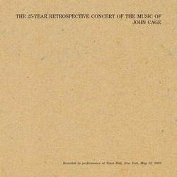 John Cage 25 Year Retrospective Concert Nyc 15Th May 1958 (2 LP+Book) Vinyl Double Album