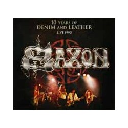 Saxon 10 Years Of Denim And Leather Live At Nottingham Rock City 1989 Vinyl Double Album