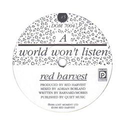 Red Harvest World Won'T Lsten Vinyl 7"